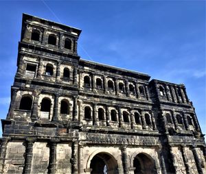 Low angle view of historical building against sky