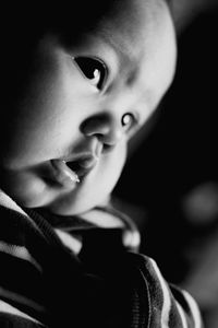 Close-up portrait of cute boy