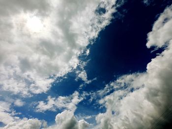 Low angle view of clouds in sky