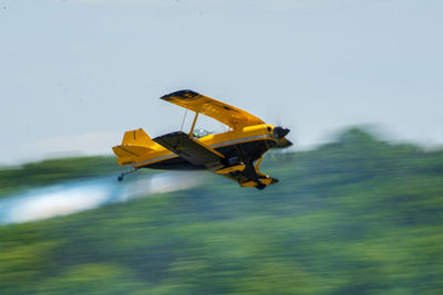 Airplane flying in sky