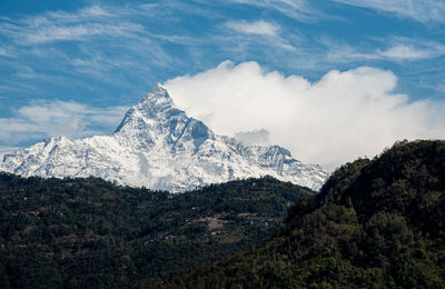 Annapurna massif mountains himalayas pokhara north central nepal asia.