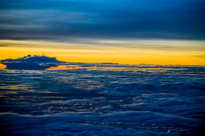 Scenic view of cloudscape during sunset