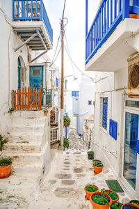 Alley amidst buildings in city