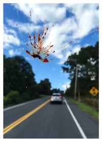 Road passing through landscape
