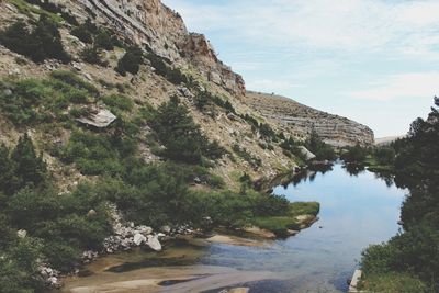 Scenic view of mountain against sky