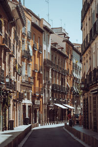Low angle view of buildings in city