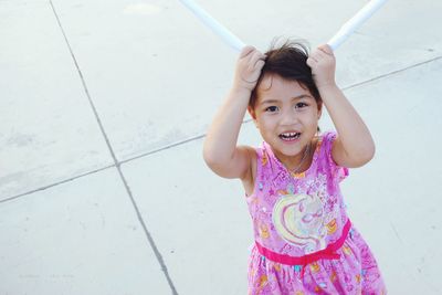 Portrait of a smiling girl