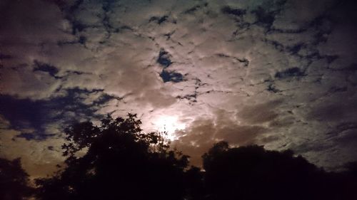 Low angle view of cloudy sky