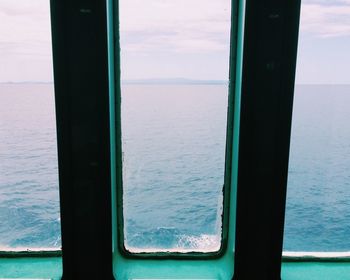 Close-up of sea against sky