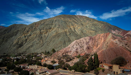 Panoramic view of buildings against sky