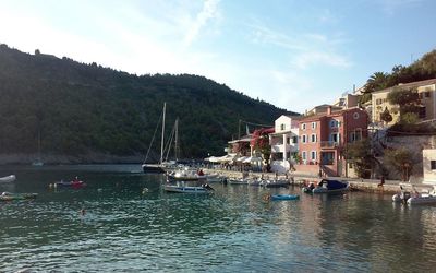 Town with buildings in background