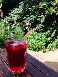 Close-up of drink on table