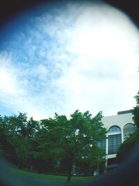 Built structure against cloudy sky