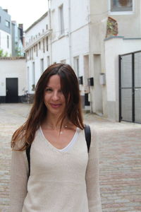 Portrait of smiling young woman