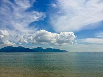 Scenic view of sea against sky