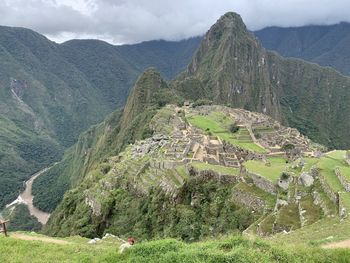 Aerial view of a mountain