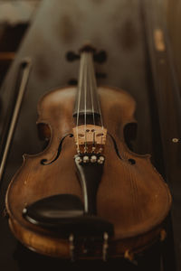 Close-up of violin