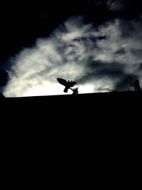 Low angle view of cloudy sky