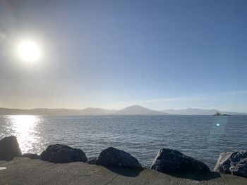 Scenic view of sea against sky