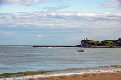 Scenic view of sea against sky