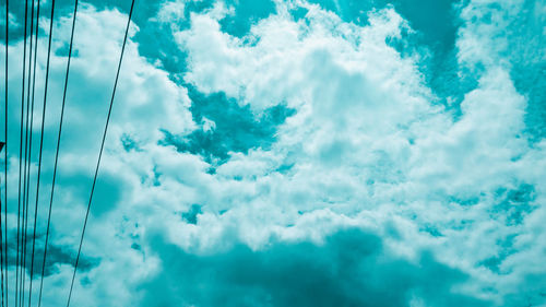 Low angle view of clouds in sky