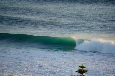 Scenic view of sea waves