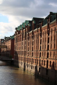 View of a building, hamburg germany , historyic speicherstadt 