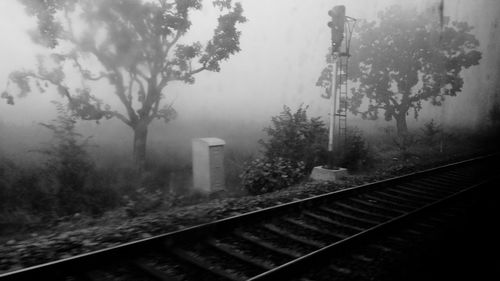 Train on railroad track