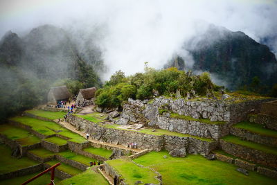 High angle view of townscape