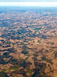 Aerial view of agricultural field