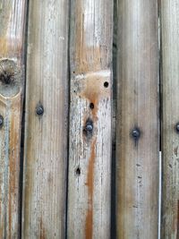 Full frame shot of old wooden door