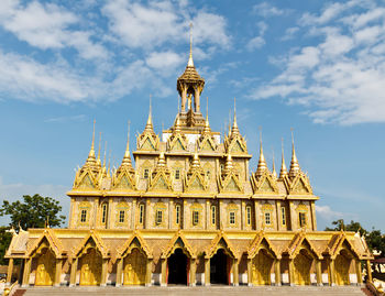 View of temple building against sky