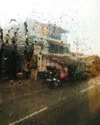 Rain drops on glass window
