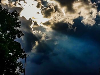 Low angle view of clouds in sky
