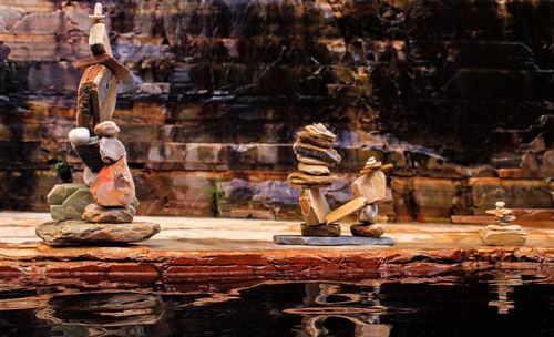 Sculpture of buddha statue against temple