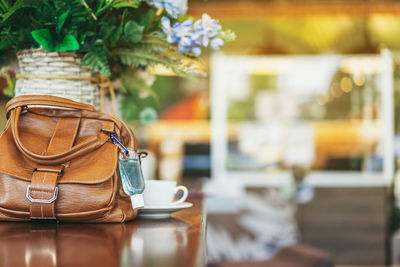 Close-up of drink on table