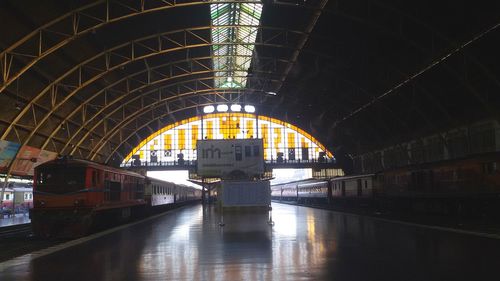 View of railroad station