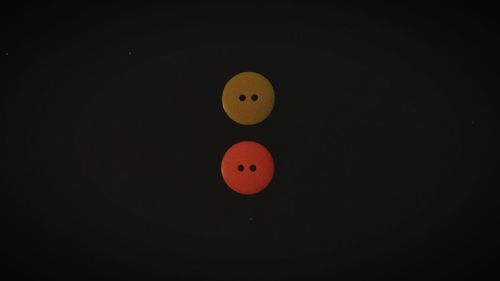 Low angle view of moon in the dark