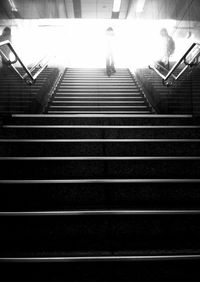 View of escalator