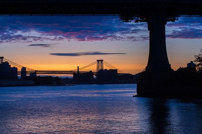 View of sea against cloudy sky