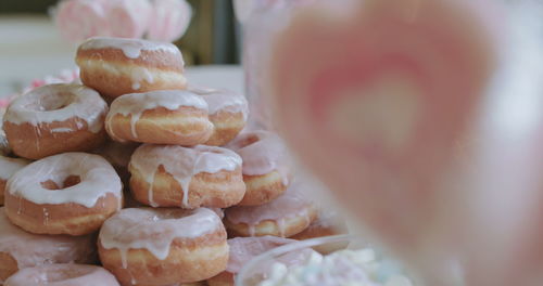 Close-up of food on table