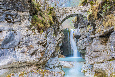 Repepeit waterfall. small treasure chest in the val raccolana. friuli. italy