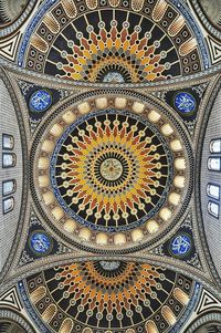 Low angle view of ceiling of building