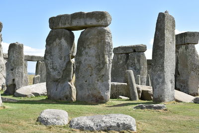 Stone structure against sky