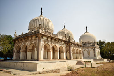 View of cathedral against clear sky