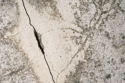 Full frame shot of cracked wall