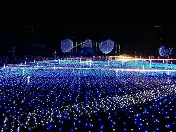 People enjoying at night