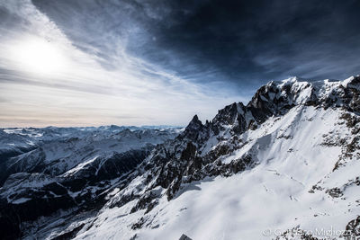 View of snow covered mountain