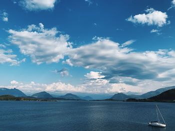 Scenic view of sea against sky