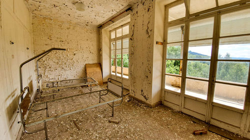 Interior of abandoned house